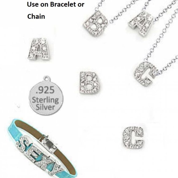 Sterling Silver Letters Jewelry - NWT letter 925 sterling silver initial charm
